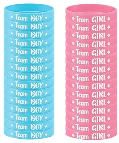 Oxtxuzdm Bracelets confortables en silicone souple pour bébé avec motif pour célébration de sexe et décorations de fête
