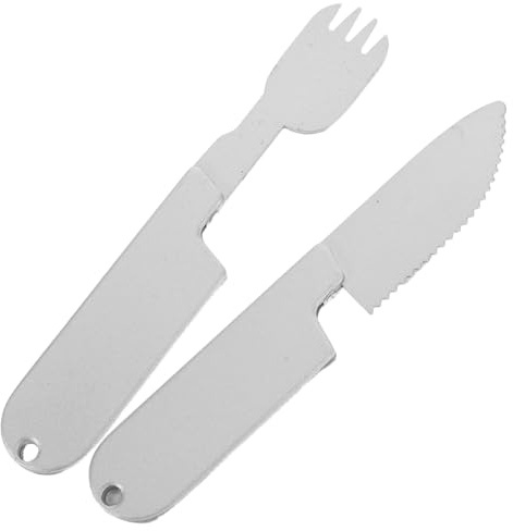 Zerodeko Couverts Camping Cuillère Et Fourchette Ustensiles Cuisine Extérieur Couverts Voyage Outil Multifonction Set Couteau Fourchette Ustensiles Alliage Aluminium