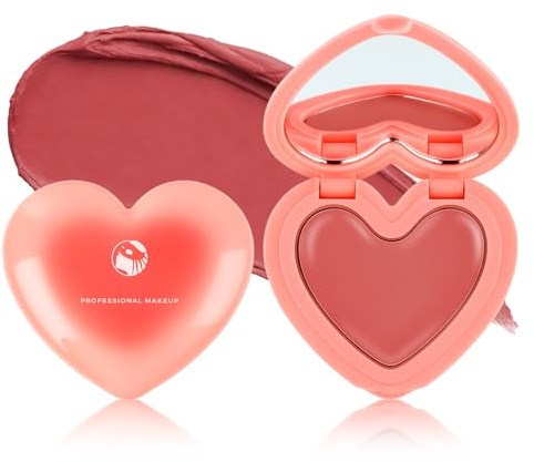 Erinde Creme Blush, Multifunktionaler Makeup Rouge in Cremeform für Augen, Wangen und Lippen, Hochpigmentiert für einen Natürlichen und Frischen Look, Mit Spiegel, Ideal für Unterwegs #04