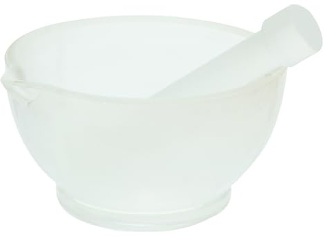 ULTECHNOVO Mortero de Vidrio 90 Mm con Varilla para Triturar Medicamentos y Especias, Tazón Práctico para Cocina y Laboratorio, Mini Mortero Resistente con Base Estable Estilo Aleatorio