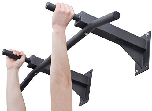 Festnight Klimmzugstange Wandmontage Max. Belastbarkeit 100 kg Chin-Up ?bungen Fitnessger?t für Zuhause