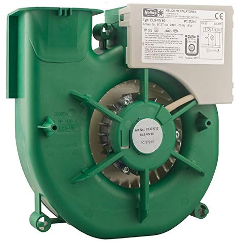 Helios Ersatzlüfter Ventilator ELS-VN 60 mit Nachlauf ohne Fassade/Blende, nur passend ab Baujahr 06/2008