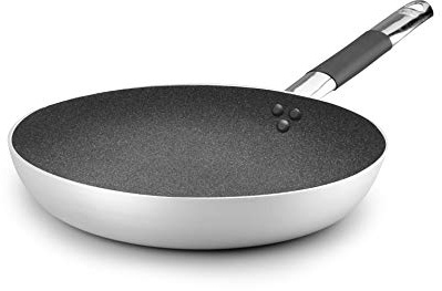Pentole Agnelli ALSC111BBGC28 Linea Shark Skin Flache Pfanne, Aluminium, Keine Angaben