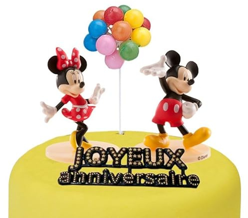 Kit décor gâteau Mickey et Minnie