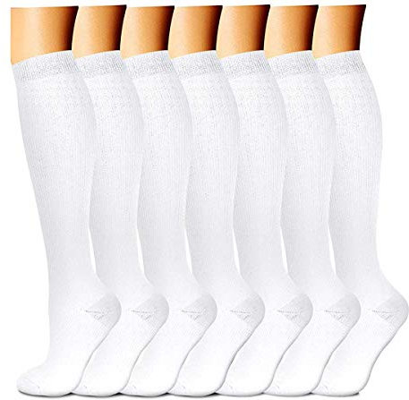 DRESHOW Kompressionsstrümpfe für Damen & Herren, Kompressionssocken für Sport Laufen Flugreisen Radfahren