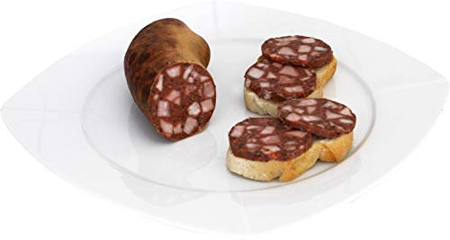 Hausmacher Blutwurst in der Krause | frisch vom Metzger Hausmannskost als Aufschnitt fürs Brot | Frische Wurst nach DDR Rezept ca. 500g