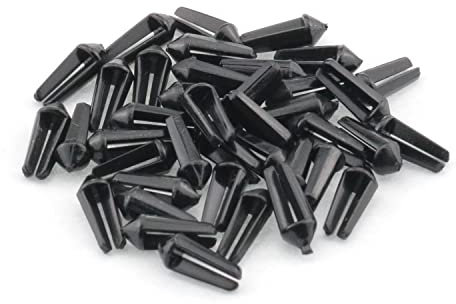 DGHAOP Dart Wing Protector 40 in 1 Kunststoff Flugschutz Dart Zubehör Schwarz Dart Flight Wing Savers Protectoren