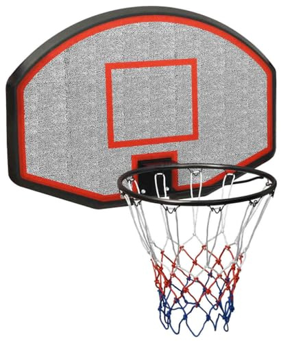 vidaXL Tablero de Baloncesto Polietileno Negro 90x60x2 cm, aro de Baloncesto, Canasta de Baloncesto, Tablero, Canasta de Pared