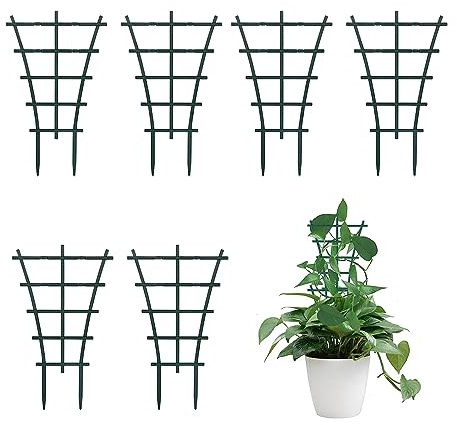 MUYAPAY Supporto per Piante Rampicanti, 6 Pezzi Tralicci Rampicanti,Supporto per Piante da Giardino,Traliccio per Piante Rampicanti,Supporto per Piante in Vaso, per Fiori, Pomodoro, Gabbie