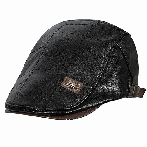 HAPPYPOP Schirmmütze Herren Schiebermütze Driving Cabbie Jagd Flatcap Newsboy Cap Gatsby Herren Hut Barett Schlägermütze Schiebermütze Herren Warm Komfortabel Winter