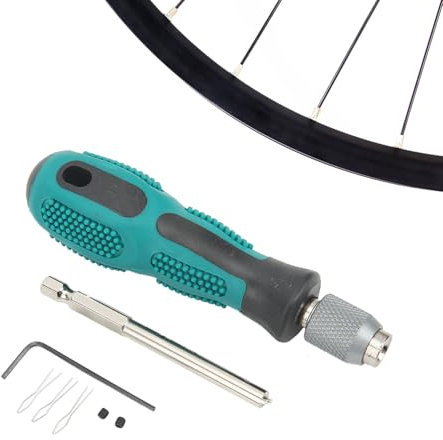 Fahrradspeichen Werkzeug, Rostfreier Stahl Fahrrad Nippel Treiber Werkzeug Speichenschlüssel Set für Felgen, Rad Speichen Nippel Fahrrad Speichennippel Schraubendreher Für MTB Rennrad Mountainbike
