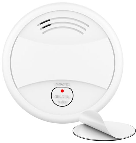 CPVAN Smoke Alarms for Home, Smoke Detectors for Home, Fire Alarm, EN14604, CE Certified, Low-Battery Alert, PA-443 (Standalone). 1 Pack