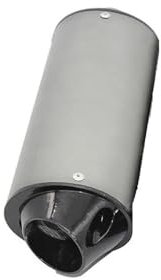 ENLIGMA Motorräder Auspuffanlage Universal 125cc 150cc 160cc Motorrad Auspuff Schalldämpfer Rohr 28mm 38mm Auspuff Für Kawasaki ATV Motocross Dirt Pit Bike (Color : Grey, Size : 28mm)