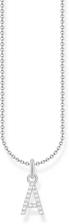 THOMAS SABO Halskette Buchstabe 925 Sterling Silber mit Zirkonia KE2240 - KE2265