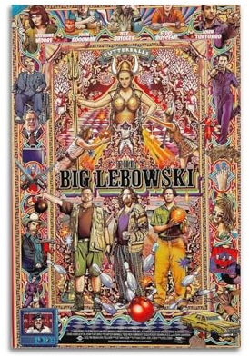MUHDENG The Big Lebowski Poster, Raumdekoration, künstlerisches Poster für Schlafzimmer, Wohnzimmer, Wände, ästhetisches Poster, 30 x 45 cm, ungerahmter Stil