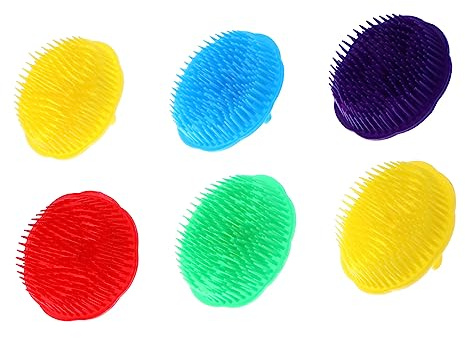 FRCOLOR 24stücke Tragbare Massagehaarbürsten Anti-juckreiz-kämme Für Gesundes Haar Sanfte Kopfhautmassage Geeignet Für Haartypen Zufällige Farben