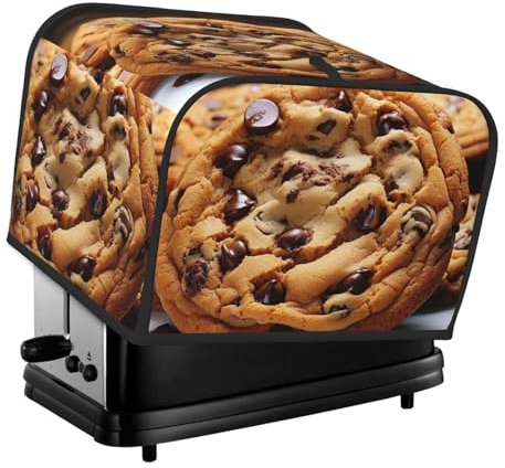 Kekstoaster-Abdeckung, 4 Scheiben, Küche, kleine Geräte, Abdeckungen mit Taschen, Toaster-Staubschutz mit Griff oben, waschbar, Universal-Brotbackmaschinen-Abdeckung für Küche