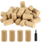 35 Pcs Wine Corks, Natural Corks for Craft, Wooden Straight Cork Stoppers, Wine Bottle Corks, Soft Wood Corks Plugs, Wine Beer Stoppers for Wine Bottles Beer Bottles Liquor Bottles Corks DIY Crafts