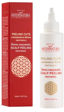 Maternatura, Exfoliante Enzimático Antioxidante Anti-edad para el Cuero Cabelludo con Pantenol, 150 ml, Hecho en Italia