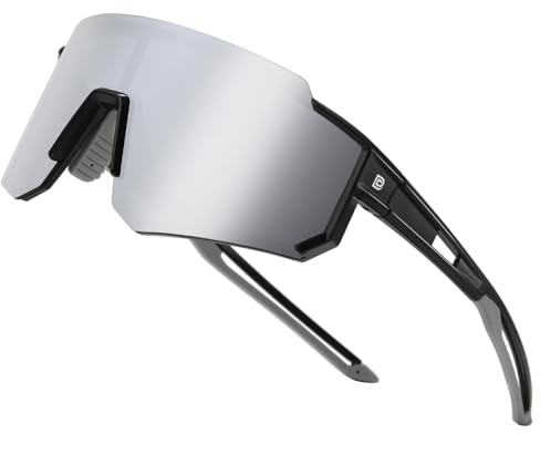 DUCO Polariserade sportsolglasögon för herr och dam, UV400-skydd, baseball, cykling, löpning, fiske, solglasögon DC0068, 18 mm x 73 mm