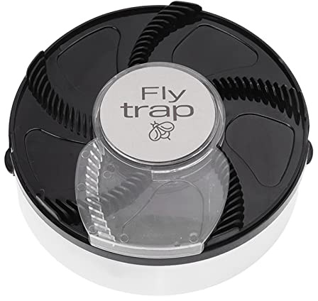 KKPLZZ Trappola per Mosche Elettrica, Catcher per Zanzare Rotante Automatico Alimentato Tramite USB per Interni con Esca per Intrappolare la Spazzatura del Canile da (#1)