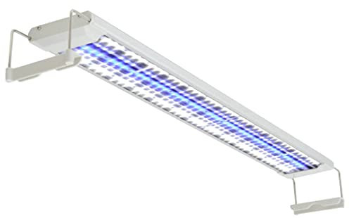vidaXL LED Aquarium Lampe 80-90cm Alu IP67 Leuchte Aufsetzleuchte Klemmleuchte