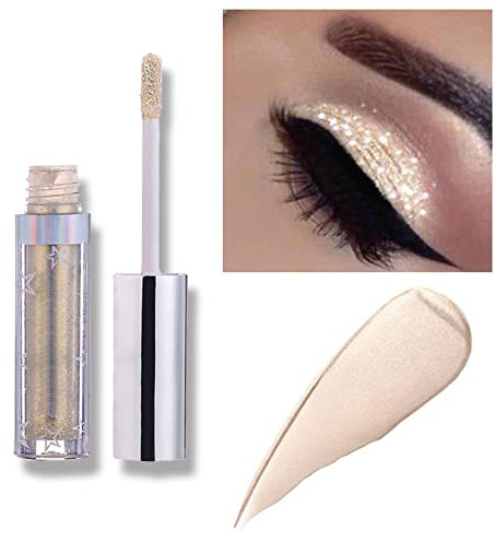 12 couleurs Ombre à paupière liquide, Glitter Liquid Shine Matalic Makeup Eyes Ombre à paupières à paupières scintillante imperméable, excellent choix pour les filles