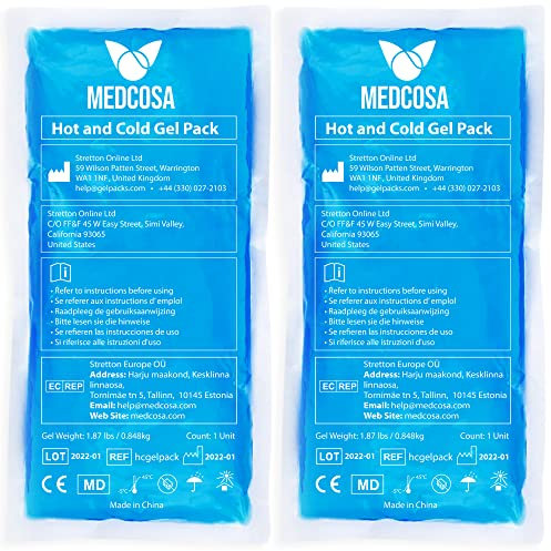 Medcosa Large Flexible Sport Ice Pack | Any Ache, Any Pain, We’ve Got You Covered | Extra Large Cold Reusable Pack | Ideal for Sport Injuries, R.I.C.E Treatment & Back Ailments