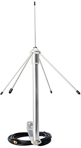 UAYESOK 433MHz 3dbi Omni GSM GPRS Antenne avec câble coaxial 3M (9.8ft) RG58 SMA-Mâle et Support de Montage pour répéteur de Signal Radio Amateur