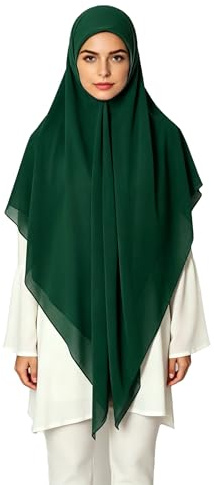 Lina & Lily Premium Chiffon Damen Muslim Hijab Kopftuch Schal Quadrat 145 x 145cm