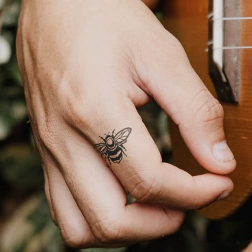 MyJagua Tattoo • Biene | 1-2 Wochen Tattoo | Auf Pflanzenbasis | Hautverträglich | Wasserfest | Neue Tattoo Technologie | Kein Klebe Tattoo