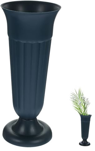 Zerodeko Urna Floral Conmemorativa para Cementerio Jarrón De Flores Resistente para Maceta Decorativa para Exteriores Interiores para Remos De Flores y Decoraciones De Funerales