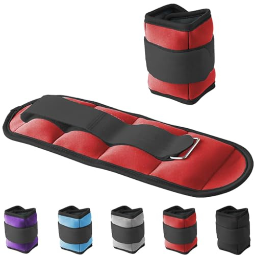 G5 HT SPORT Gewichtsmanschetten für Knöchel und Handgelenke | Verstellbar mit Klettverschluss | Für Fitness, Yoga, Rehabilitation, Joggen, Gymnastik, Aerobic, Fitnessstudio
