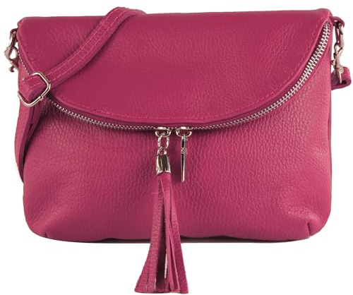 modamoda de T07L / T139L Damen Leder kleine Umhängetasche 2 Modelle handmade in Italy