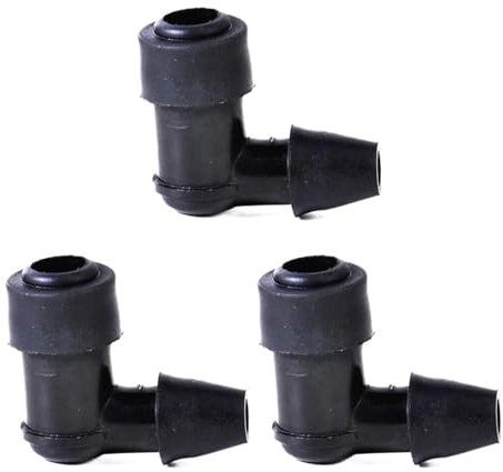 LUORONG [Replacement] 3 STK. 90-Grad-Zündkerzenstecker-Abdeckung ohne Widerstand, passend for Motorrad-Dirtbikes, ATVs, Zündkerzenstecker-Motoren, Zündkerzenstecker-Ausrüstungen