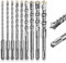 160 mm Punte per calcestruzzo, Punte Trapano Sds Plus Nelle Misure 5,6,6,8,8,10,12,14,16 per Trapano a Percussione SDS Plus, 9 Pezzi