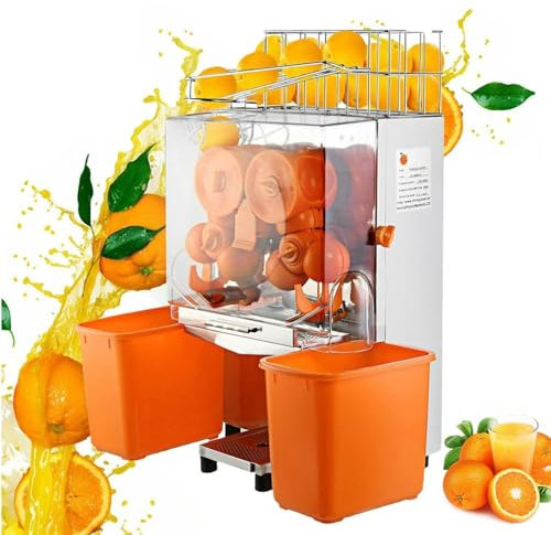 40-80mm Electric Orange Juicer - 20Pcs/Min, 120W Commercial Orange Juice Squeezer, Stainless Steel Automatic Citrus Juicer, Shop Bar Restaurant Use