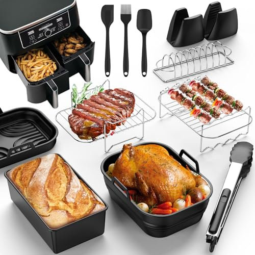 Ninja Heißluftfritteuse Zubehör 12-teiliges Set für Foodi Max AF400EU und AF300EU - BPA-frei