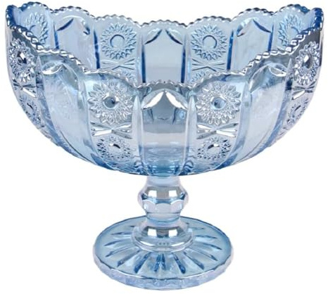 XINCXIN Crystal Glass Fruit Bowl,Countertop Fruit Bowl Fruit Basket Crystal Glass Fruit Plate - Modern Creative Living Room Office Party Fruit Tray Bowl Stand