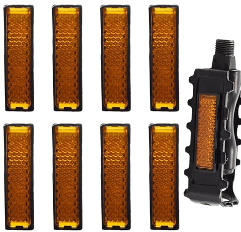 Cykelpedal reflektor - Pedal reflekterande ark | Pedalreflektor, nattcykling reflekterande, cykeltillbehör för nattsäkerhet