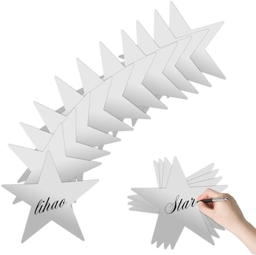 24 Stück Sternausschnitte 27,9 cm große Sterne Ausschnitte doppelt bedruckte Papierstern für Pinnwand Klassenzimmer Wanddekorationen Pappsterne für Hochzeit Geburtstag Abschlussfeier DIY Supplies