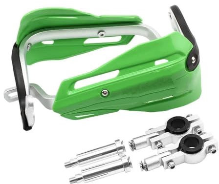 NOHEEU Lenker Bedienelemente Griffe Motorrad Handschützer Abdeckungen Griff Schutz 22MM 28MM Dirt Bike Teile Für Y&amaha Für Enduro Motocross Handprotektoren(Green)