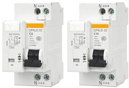 Interruptor automático de aire pequeño, Panel disyuntor de protección contra fugas del interruptor de aire acondicionado, 1000 V, 6 A-32 A(20A)