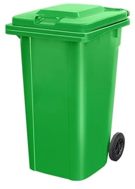 TINGMIAN Contenedor Basura Plástico for Exteriores,Gran Capacidad,Con Tapa For Cocina, Porche, Patio, Terraza(100L)