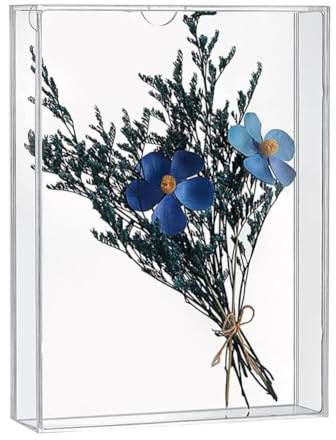Cornice tridimensionale in acrilico con pannello di accesso frontale per visualizzare foto e oggetti decorativi, materiale trasparente visibilità di lunga durata