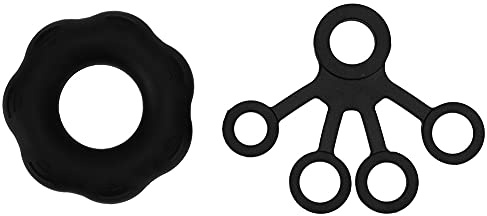 Résistance à la main Traineur Expanseur de bague Tirage de l'anneau de l'anneau (Noir)