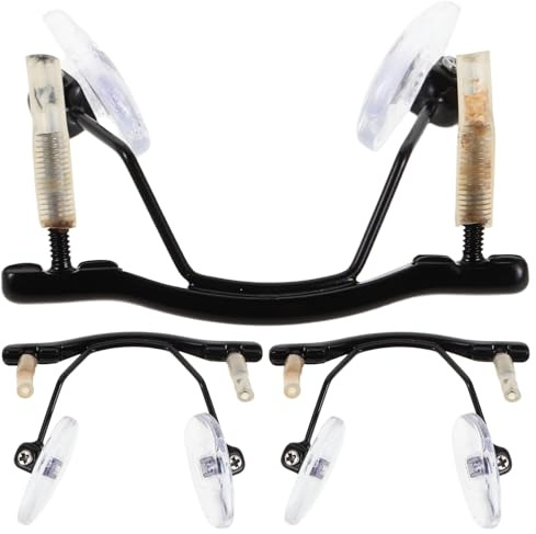 Didiseaon Lot De 3 Supports De Lunettes Sans Monture Coussinets De Nez En Verre Coussinets De Nez Pour Lunettes Sans Monture Noir
