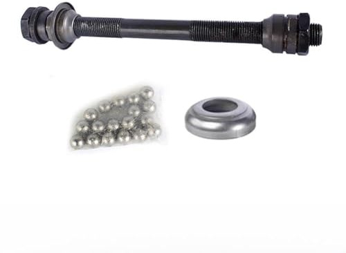 Eawfgtuw For Replacement Hollow Rear Axle for NOVATEC Ball Bearing 135mm Wide Hub, Compatible with Mountain For Bike Frames, Steel Construction, Includes Balls (Kit(kit2)