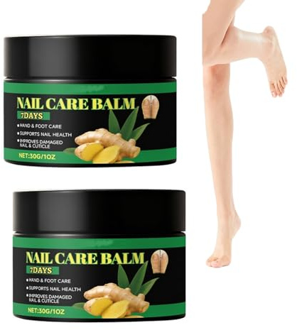 Baume de soin des ongles - Hydratation douce pour les ongles et les cuticules secs/cassants - Hydratant quotidien pour les mains et les pieds, aide à maintenir la résistance (2PCS)