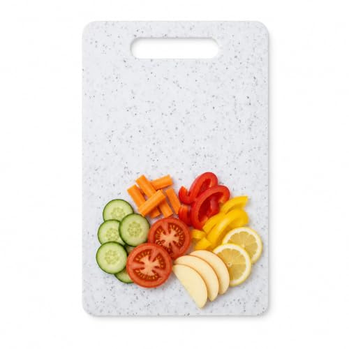 15cmx25cm Small Chopping Board, Plastic Chopping Board(White) | White Chopping Board for Camping Food Fruits Meat and Cheese Prep Vegetable